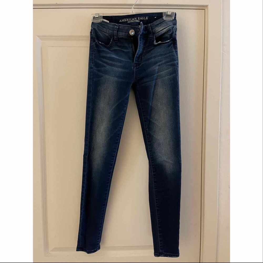 American eagle super stretch skinny jeans size 0